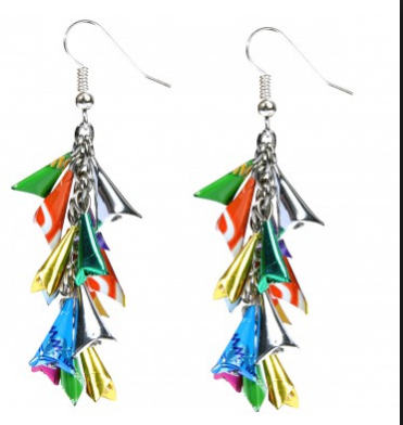 boucle d'oreille recyclé goutte de lumiere boucle-d'oreille-recyclé-goutte de lumiere